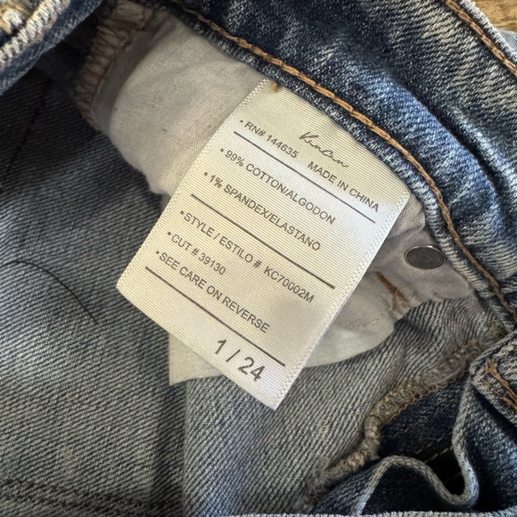 Women's Kancan Lindsey Mid Rise Slim Boyfriend Jeans Medium Wash Size 1/24 - Picture 6 of 8